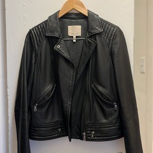 Rebecca Taylor black leather jacket